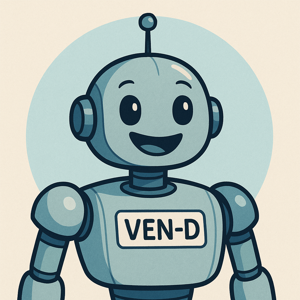 VEN-D, Vendset’s friendly robot assistant